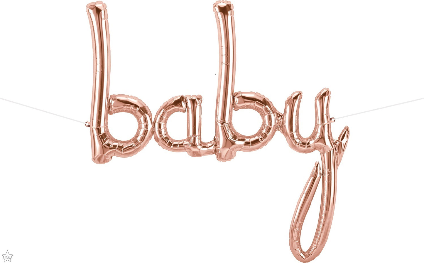 Μπαλόνι Φοιλ Script Phrase baby Ροζ Χρυσό 79 x 86 εκ