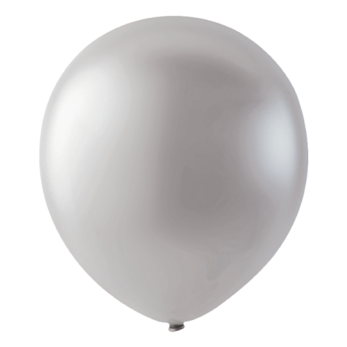 Μπαλόνια Λάτεξ Μεταλλικά 11 Platinum Silver / 50 εκ