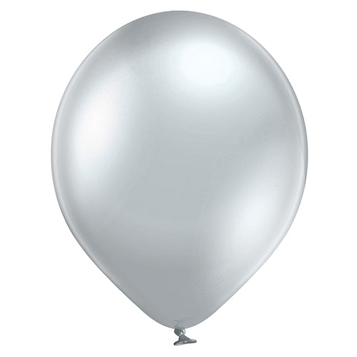 Μπαλόνια Λάτεξ 11 Ασημί Glossy /50 τεμ