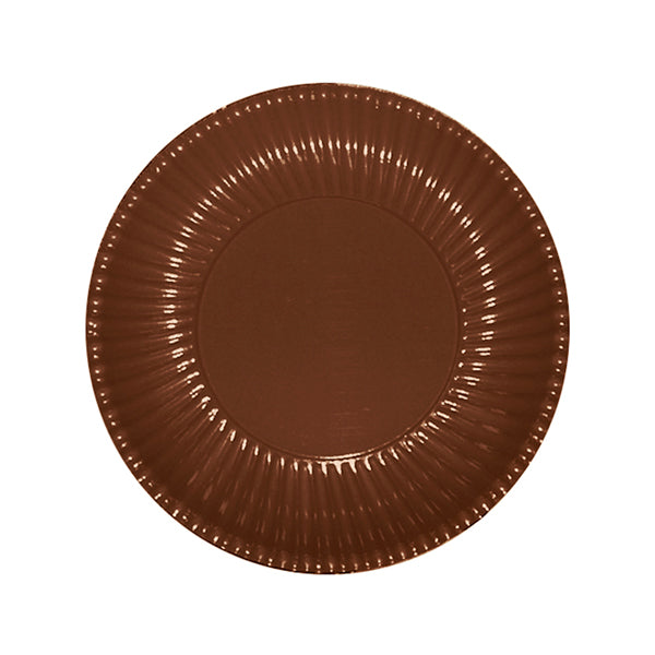 Πιάτα χάρτινα γλυκού Καφέ / 10 τεμ