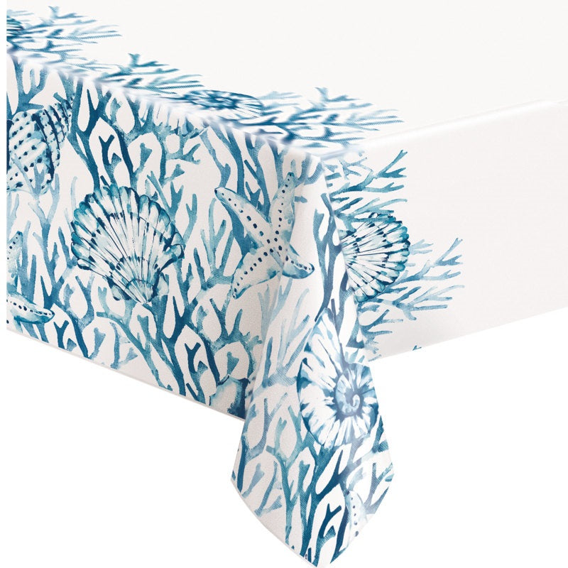 Τραπεζομάντηλο Πλαστικό Blue Reef / 137 x 213 εκ