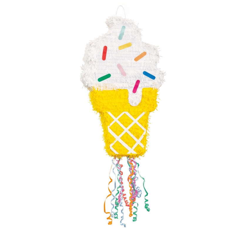 Ice Cream Cone Shaped Drum Pinata/Πινάτα παγωτό χωνάκι