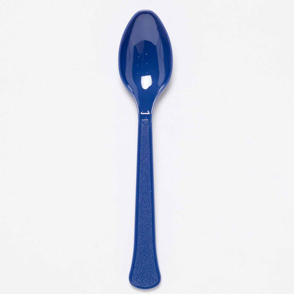 Κουταλάκια Πλαστικά Μπλε - Blueberry / 24 τεμ