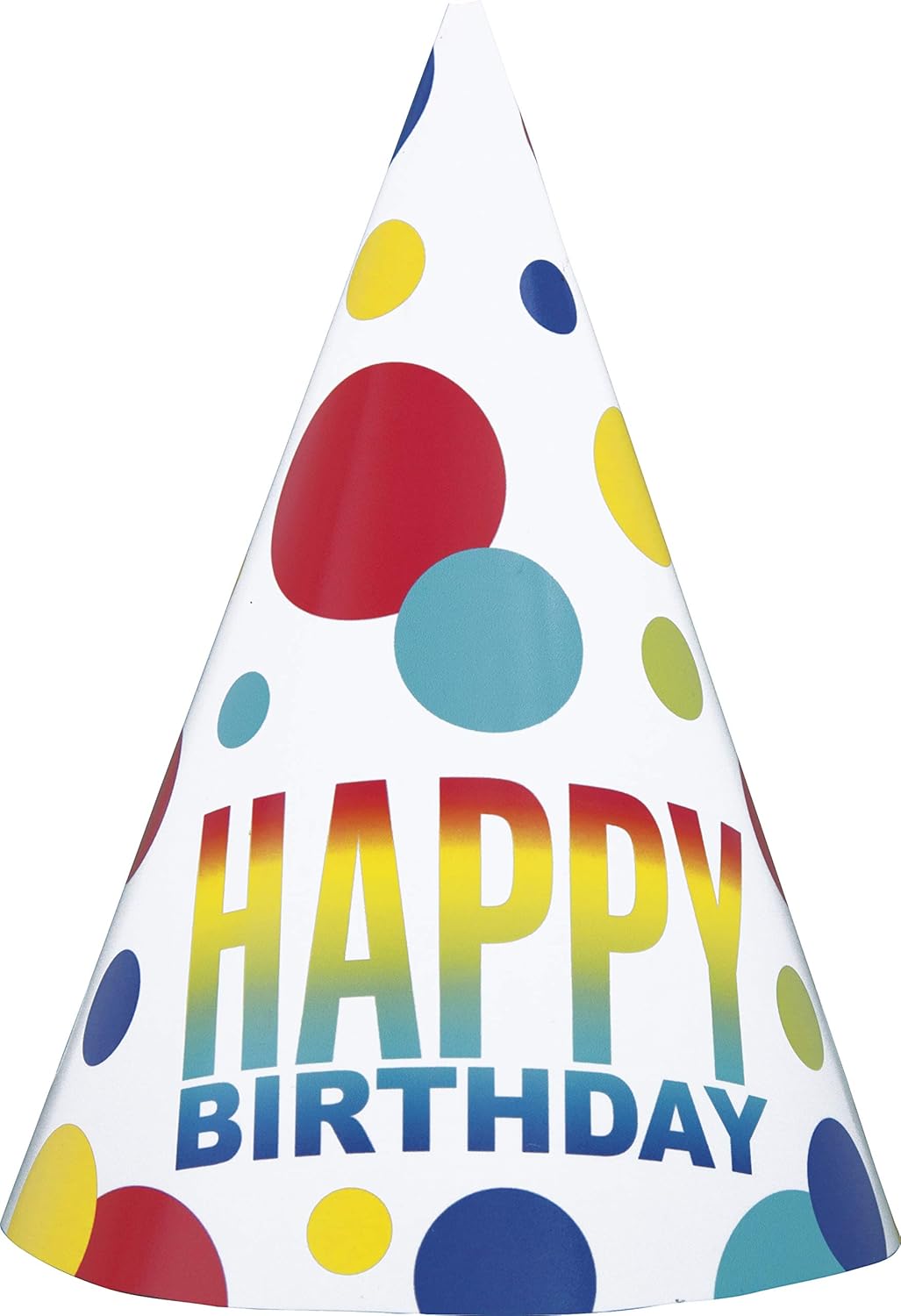 Καπελάκια Spots Happy Birthday / 8 τεμ.