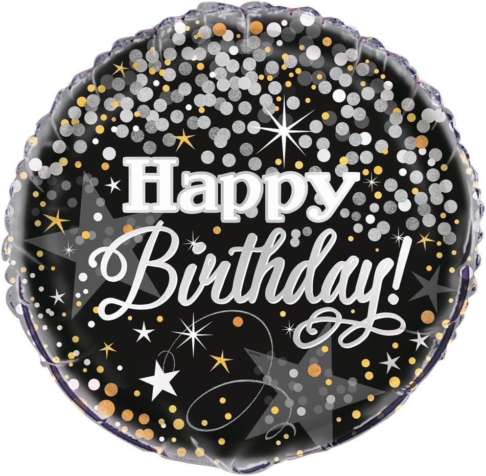 Μπαλόνι Φοιλ 18 Happy Birthday Glittering / 46 εκ