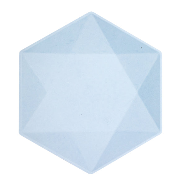 Πιάτα εξάγωνα Vert Decor Blue 26.1 x 22.6 εκ - Σιέλ Παστέλ / 6 τεμ