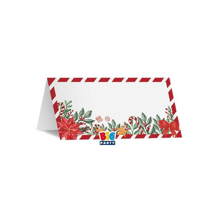 Place Cards Poinsettia / 8 τεμ