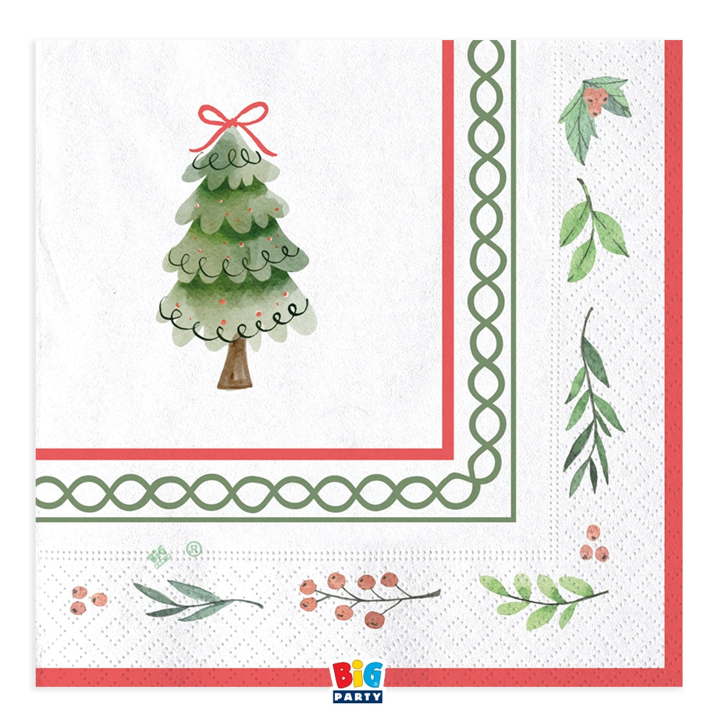 Χαρτοπετσέτες φαγητού Joyful Christmas / 16 τεμ.