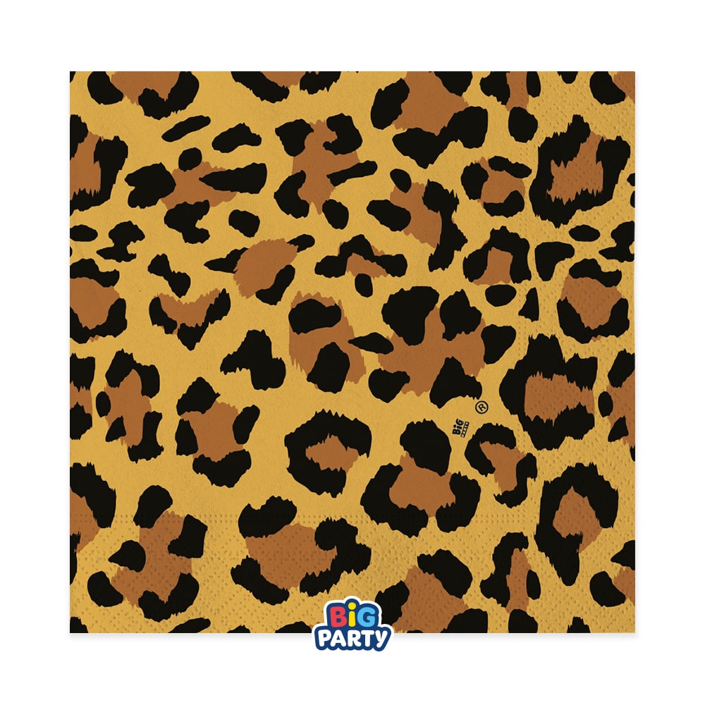 Χαρτοπετσέτες φαγητού 33εκ Animal Print / 16τεμ.
