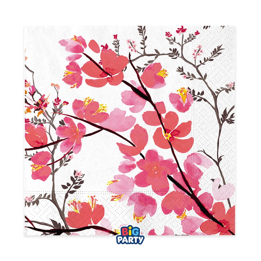 Χαρτοπετσέτες φαγητού Λουλούδια Sakura / 16 τεμ. 33Χ33εκ.