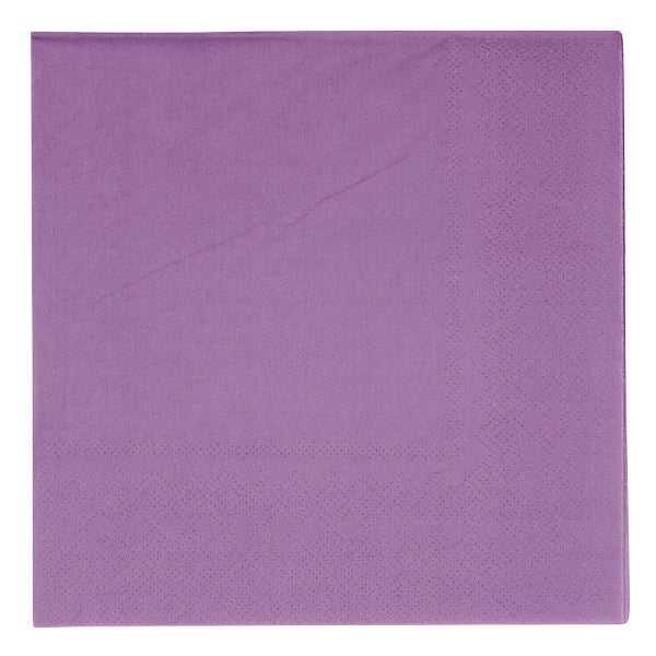 Χαρτοπετσέτες φαγητού 3φύλλες Vert Decor 33x33cm Dark Purple - Μωβ /20 τεμ