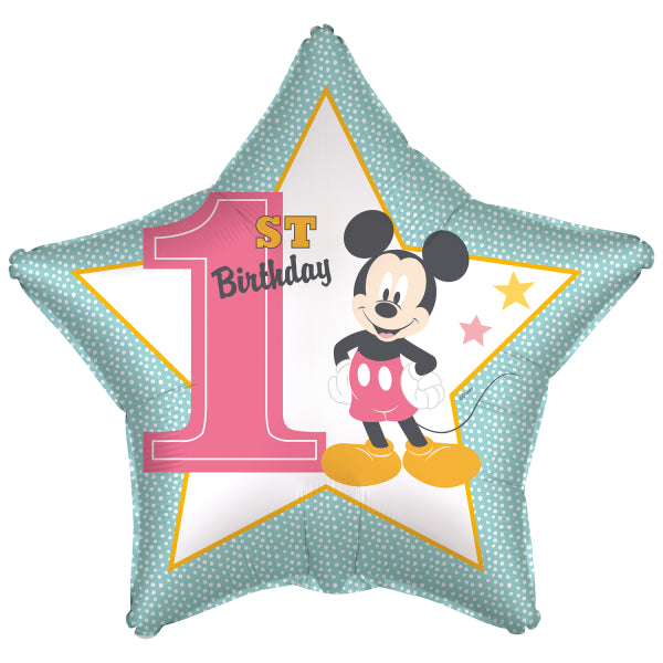 Μπαλόνι Φοιλ 18 Mickey 1st Birthday / 43 εκ