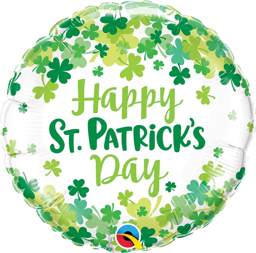 Μπαλόνι Φοιλ 18 St. Patrick's Shamrock Confetti 46εκ