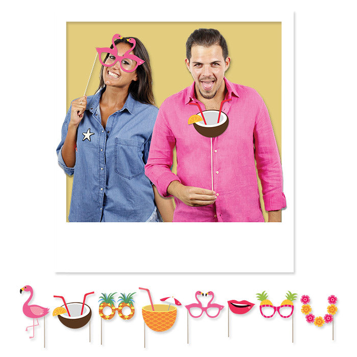 Σετ Φωτογραφικού Θαλάμου Flamingo Party / 8 τεμ.