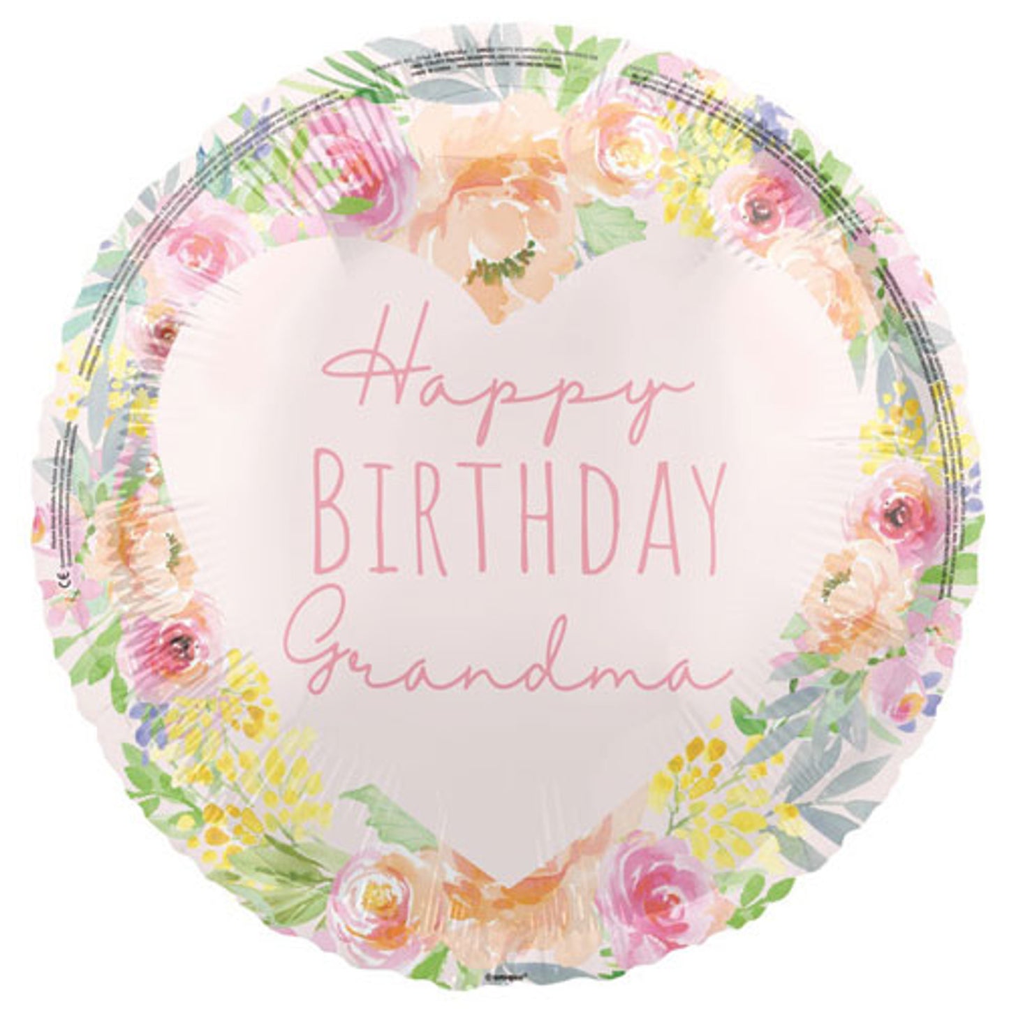 Μπαλόνι Φοιλ 18 Happy Birthday Grandma / 46 εκ