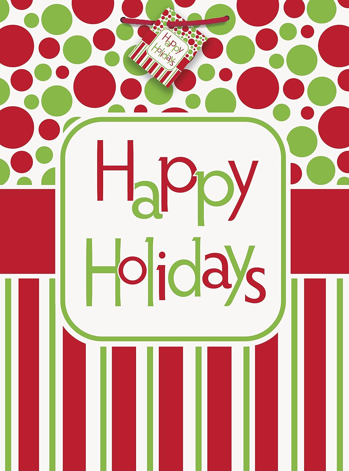 Τσάντα Χάρτινη Γίγας Happy Holidays