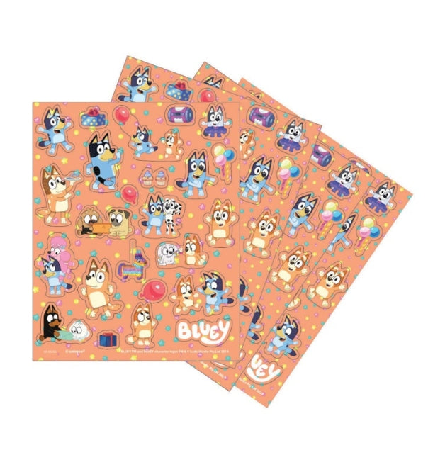 Αυτοκόλλητα Bluey Sticker Sheets / 4 τμχ