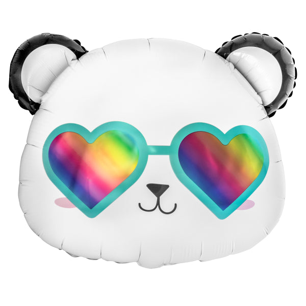 Μπαλόνι Φοιλ Σχήμα Κεφάλι Χαρούμενο Πάντα Happy Panda / 60 εκ x 57 εκ