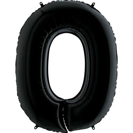 Μπαλόνια Αριθμοί Μαύρο 66 cm - 26"