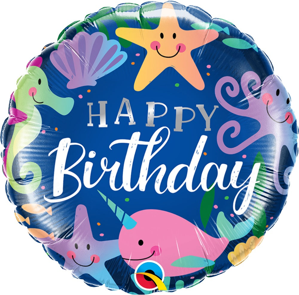 Μπαλόνι Φοιλ 18 Birthday Fun Under the Sea / 45εκ