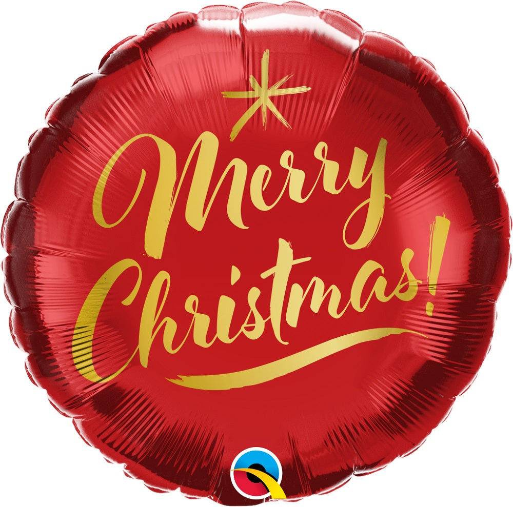 Μπαλόνι Φοιλ 18 Merry Christmas Gold Script 46εκ