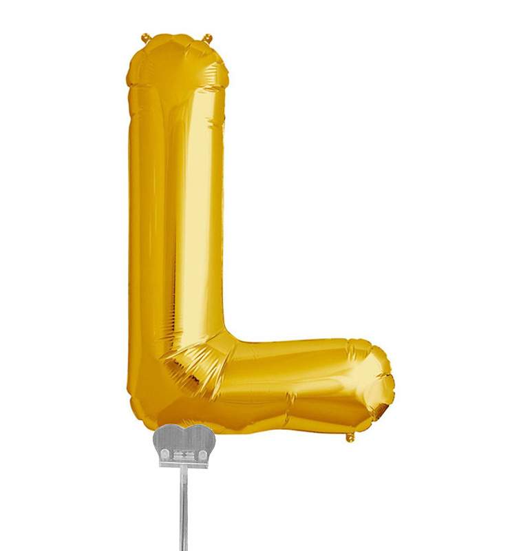 Mini Μπαλόνια Γράμματα Χρυσό 35cm