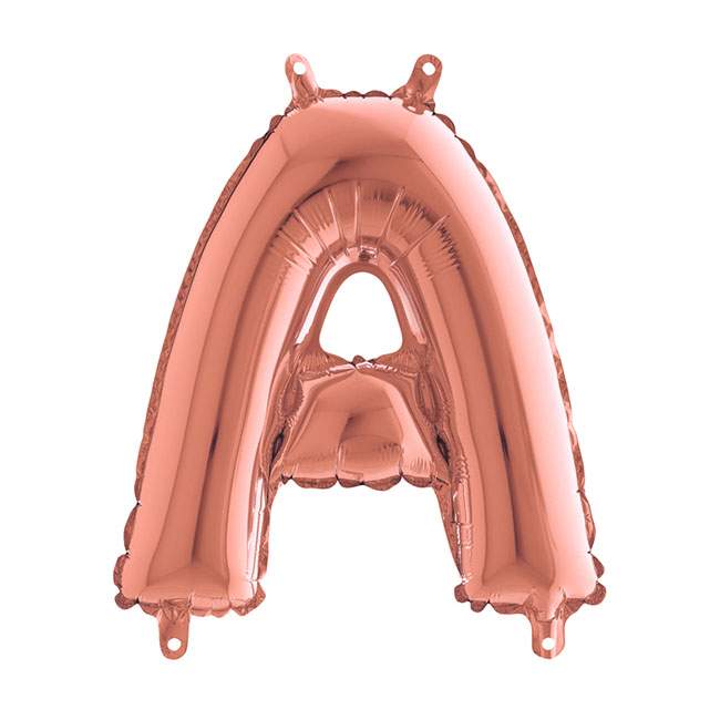 Mini Μπαλόνια Γράμματα Rosegold 36cm