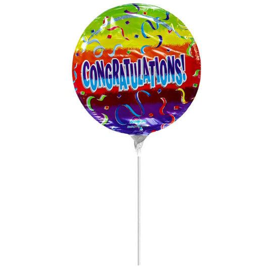 9'' Mini Shape μπαλόνι Congratulations Confetti