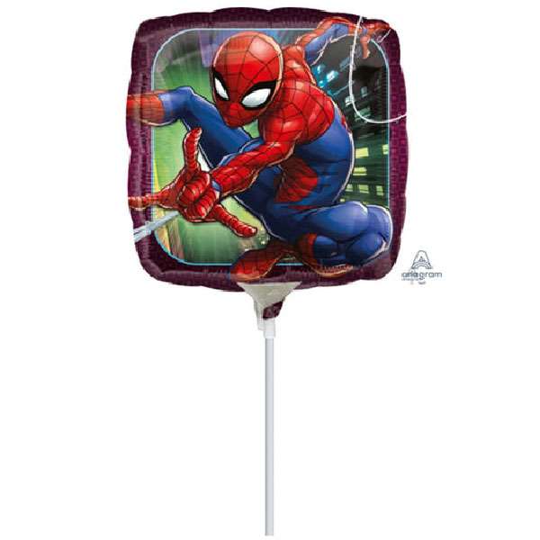 Mini Shape μπαλόνι τετράγωνο Spiderman 9''