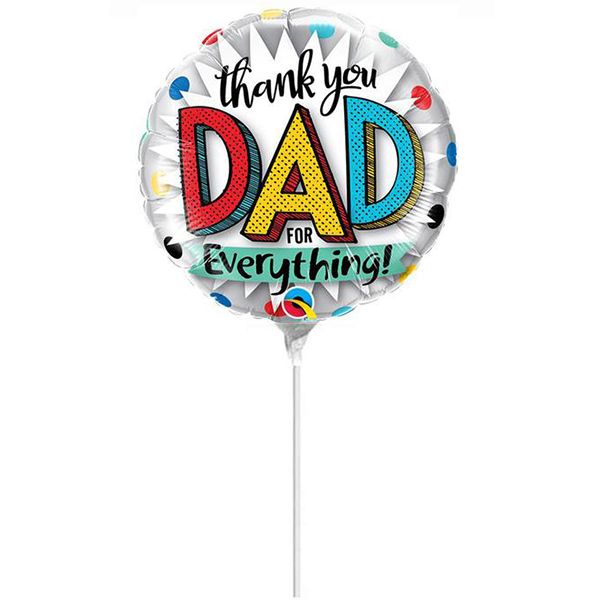 9'' Mini Shape Μπαλόνι Thank You Dad
