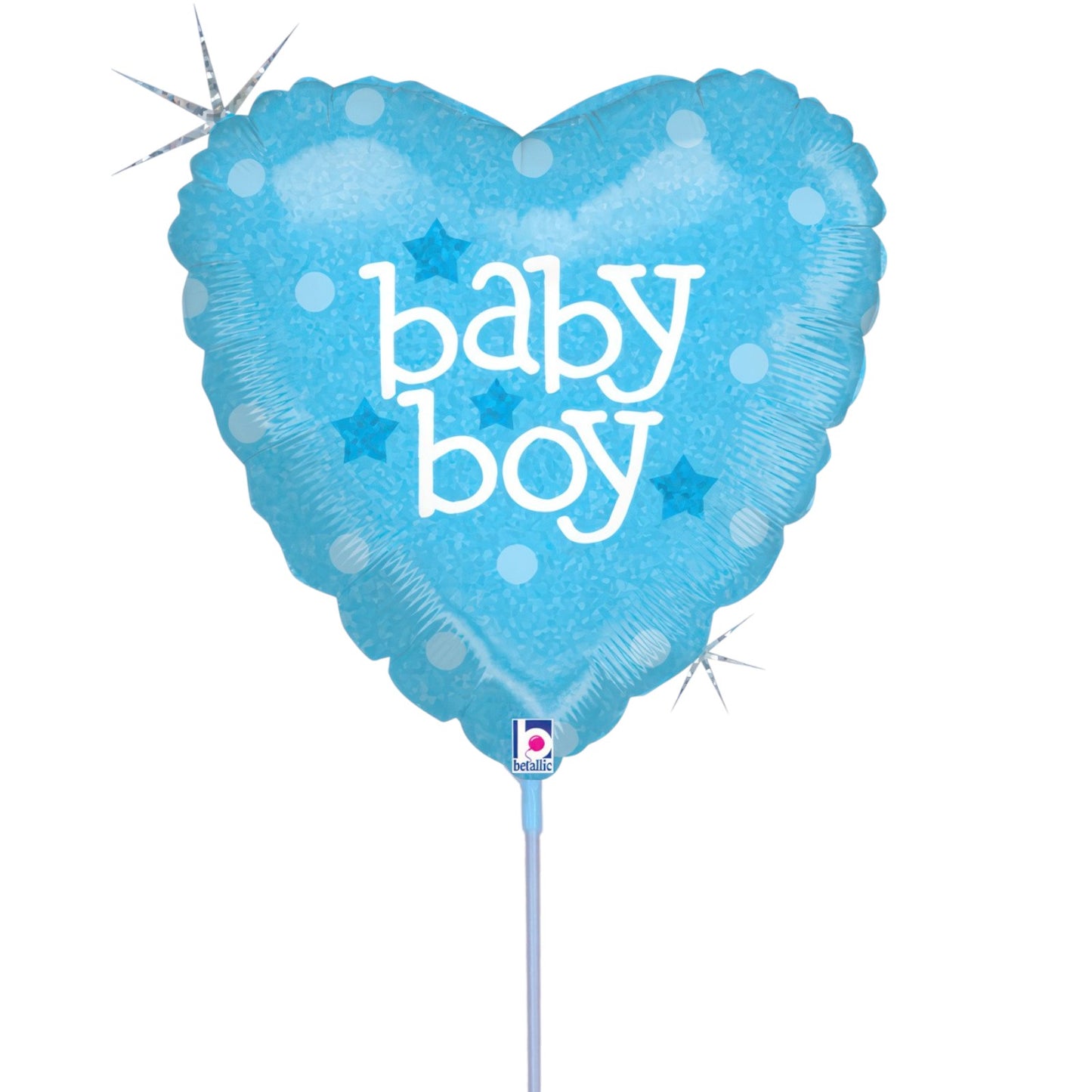9'' Mini Shape Μπαλόνι Καρδιά Baby Boy