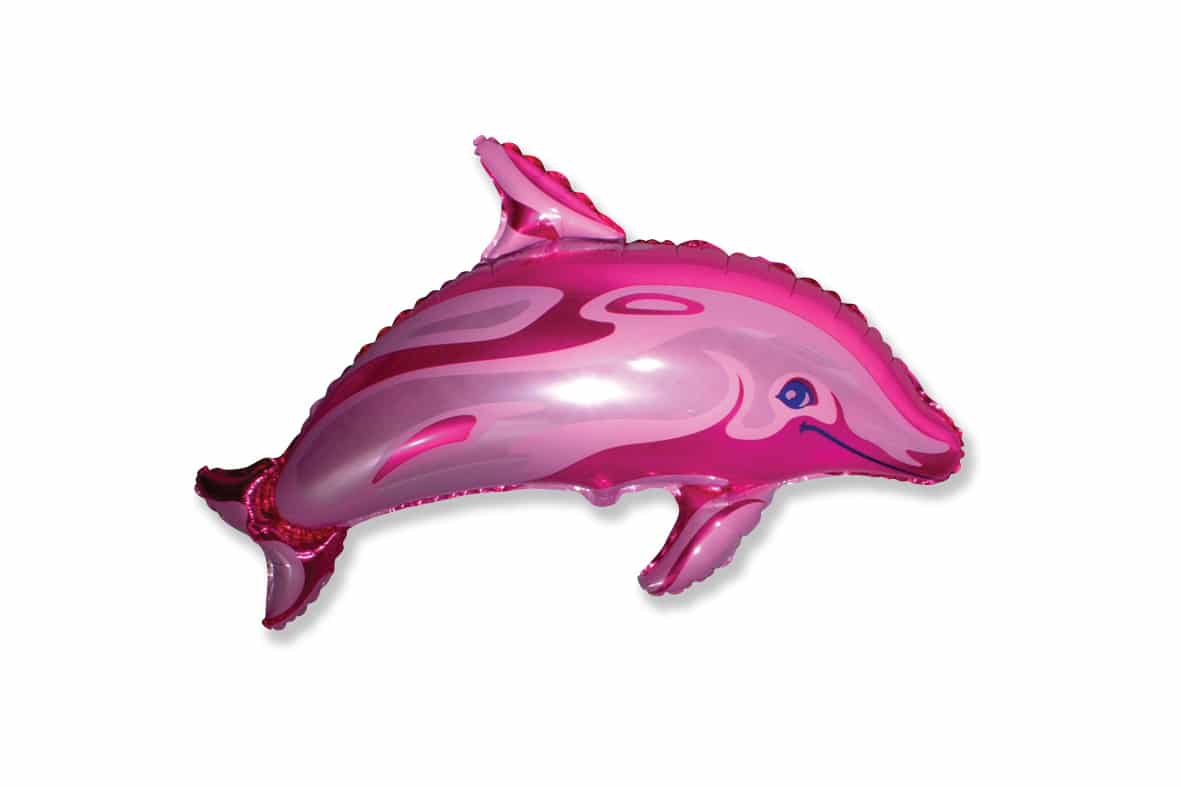 Μπαλόνι Φοιλ Σχήμα Δελφίνι Dolphin Ροζ - Ασυσκεύαστο