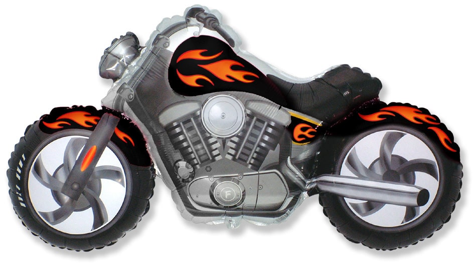Μπαλόνι Φοιλ Σχήμα Moto Custom - Μοτοσικλέτα / 57 x 115 εκ - Ασυσκεύαστο