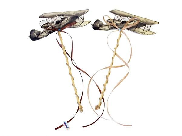 Διακοσμητικά στικάκια Vintage Αεροπλανάκι (3 τεμ)