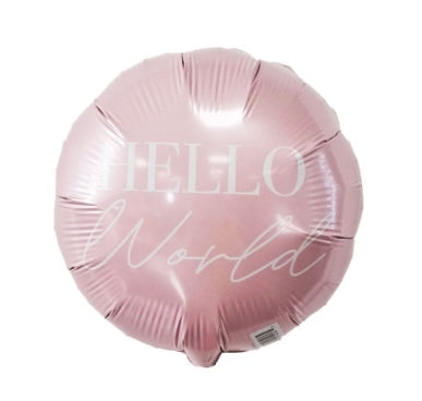 Μπαλόνι φοιλ Μίνι 9 Hello World Pink - Ροζ / 23εκ