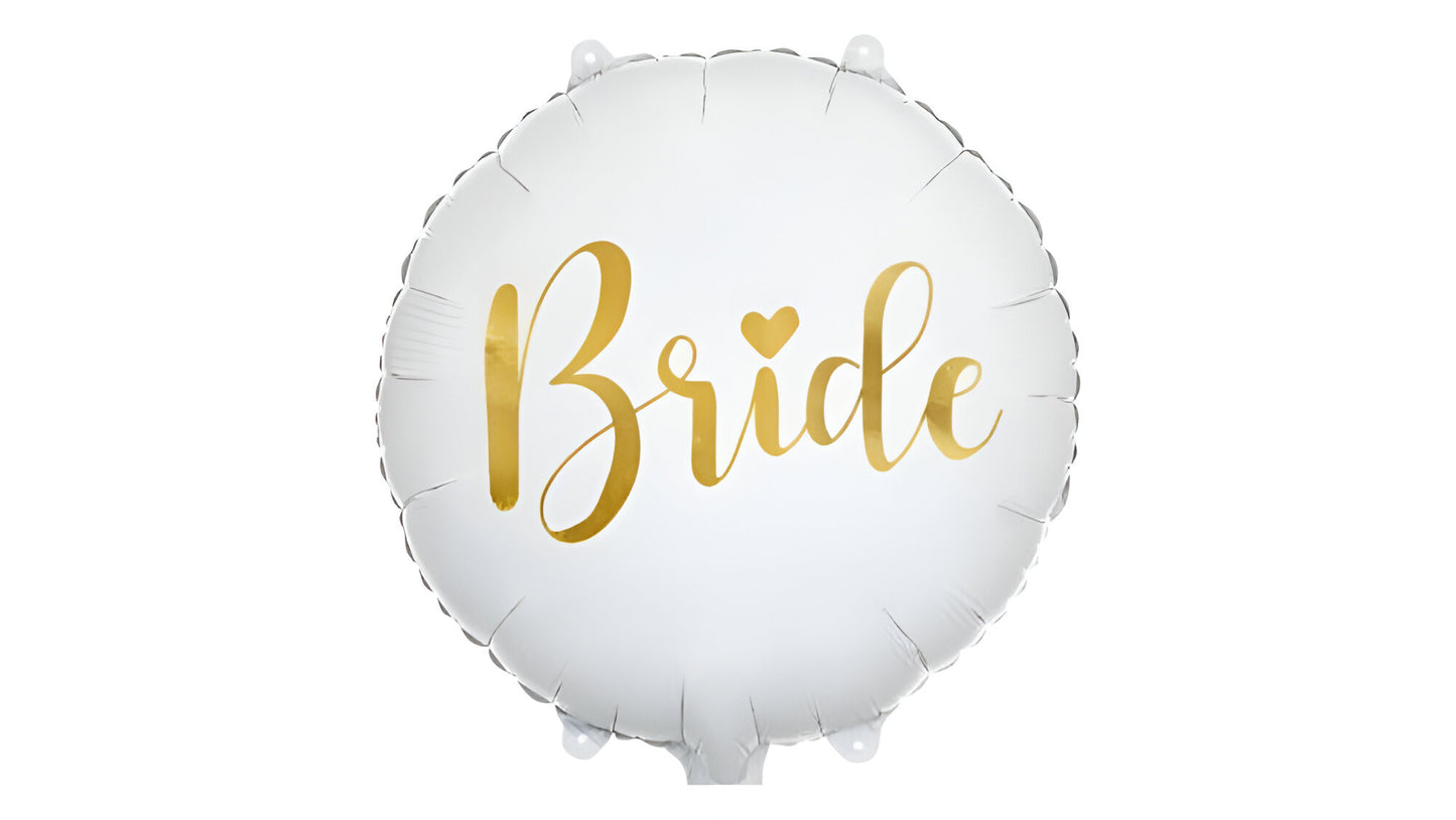 18″ Μπαλόνι Bride λευκό- φουσκωμένο με ήλιον