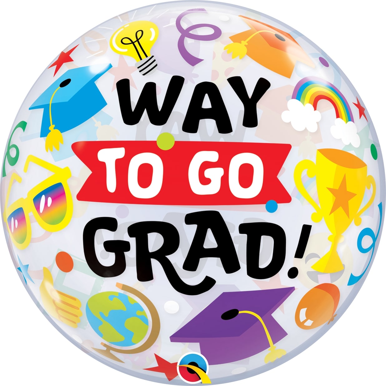 Bubble Μόνο 22 Way To Go Grad Everything / 56 εκ