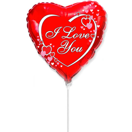 9" Mini Shape Μπαλόνι κόκκινη Καρδιά I Love you