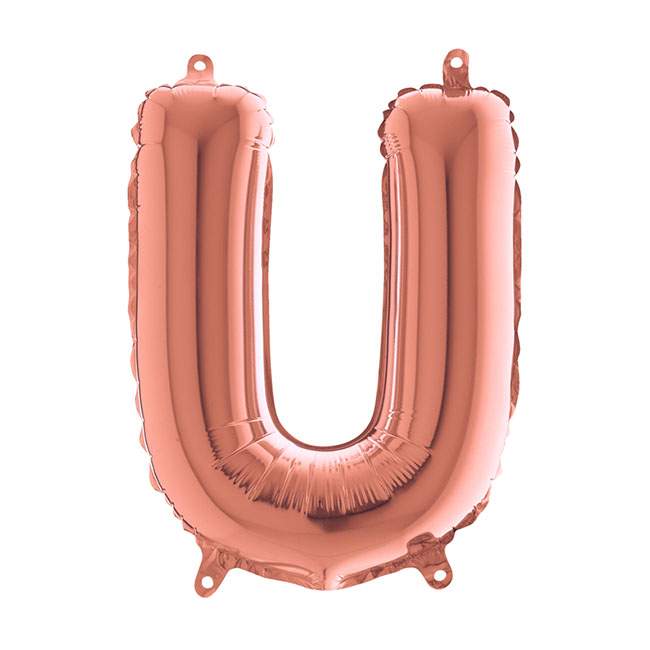 Mini Μπαλόνια Γράμματα Rosegold 36cm