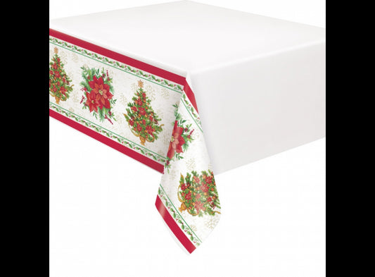 Τραπεζομάντηλο Πλαστικό Πουασέντια  / 137 x 213 εκ