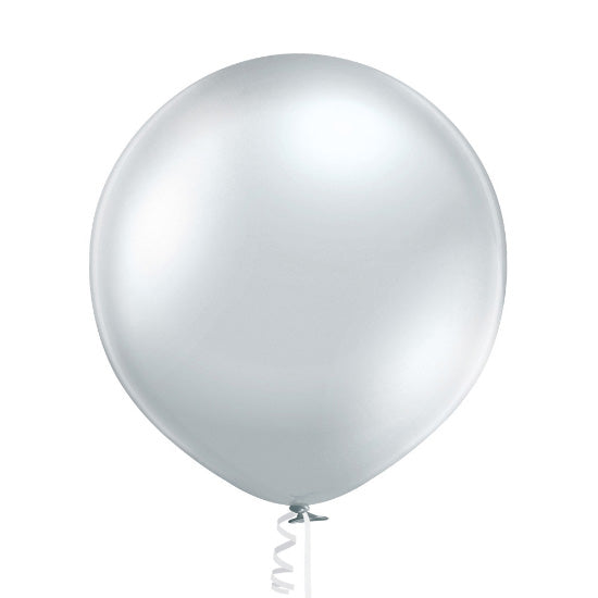 Μπαλόνια Λάτεξ 25 Ασημί Glossy / 3 τεμ