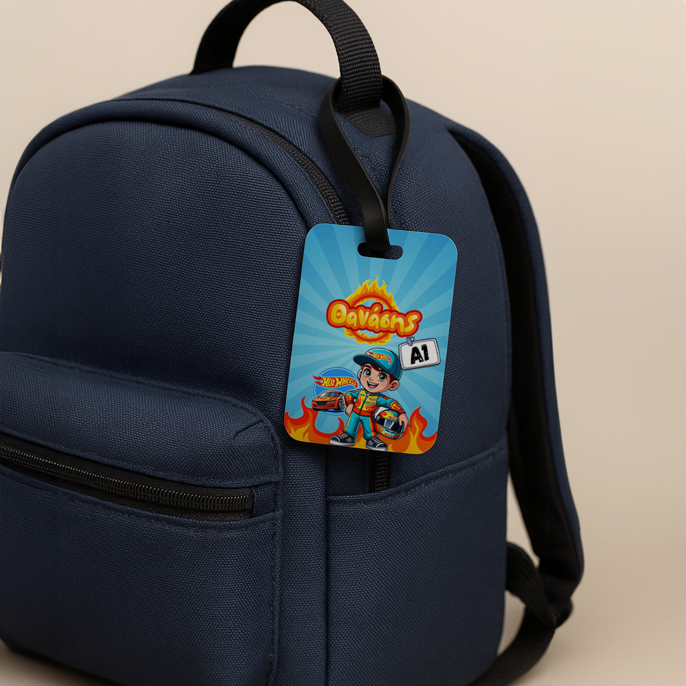 Bag Tag Hot Wheels Γαλάζιο