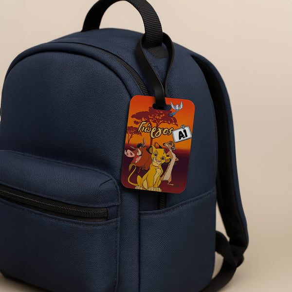 Bag Tag Lion King Timon & Pumbaa