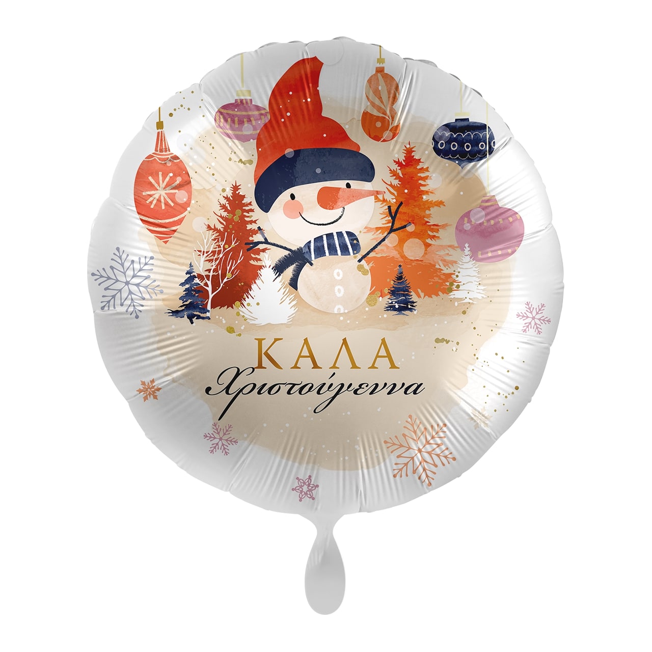 Μπαλόνι Φοιλ 17 Χιονάνθρωπος - Peaceful Snowman / 43 εκ - Καλά Χριστούγεννα