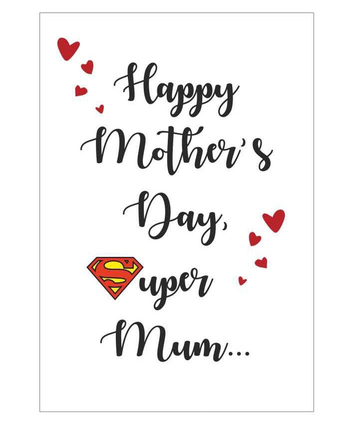 Κάρτα Γιορτή Μητέρας "Super Mum"