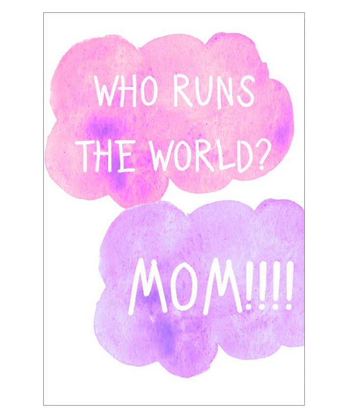 Κάρτα για τη Μαμά "Mom Runs the World"