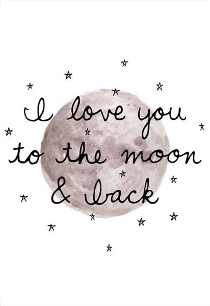 Κάρτα Αγάπης - To the moon and back