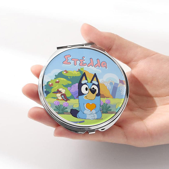 Καθρεφτάκι Bluey Ασημί Στρογγυλό
