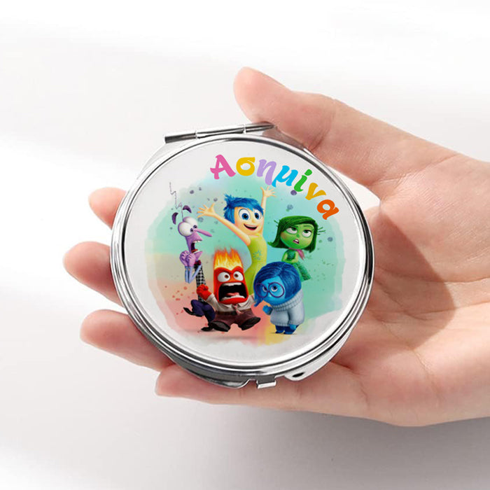 Καθρεφτάκι Inside Out Ασημί Στρογγυλό