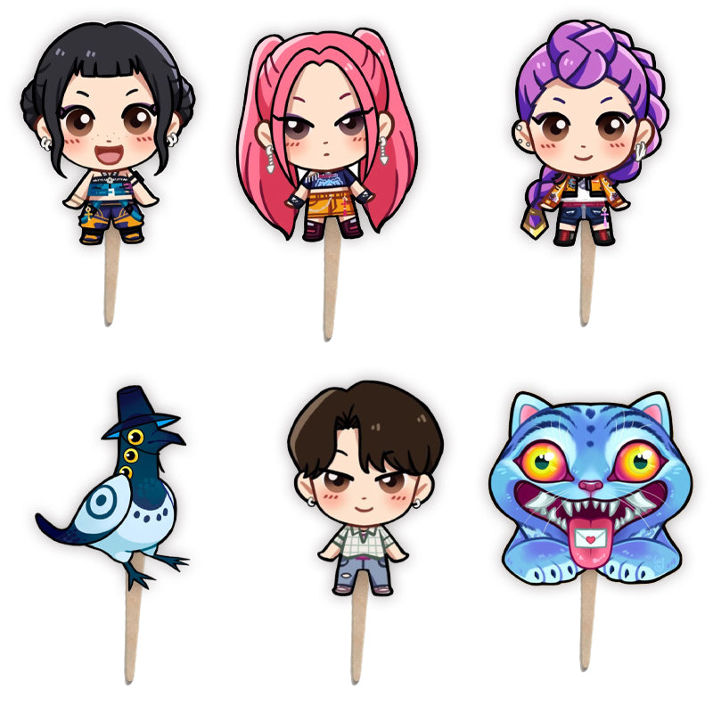 Οδοντογλυφίδες K-Pop Demon Hunters (6 τεμ)